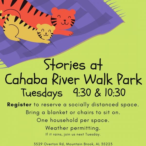 Image for event: Stories at Cahaba River Walk Park