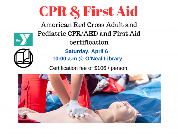 Image for event: CPR Training with O'Neal Library and the Shades Valley YMCA