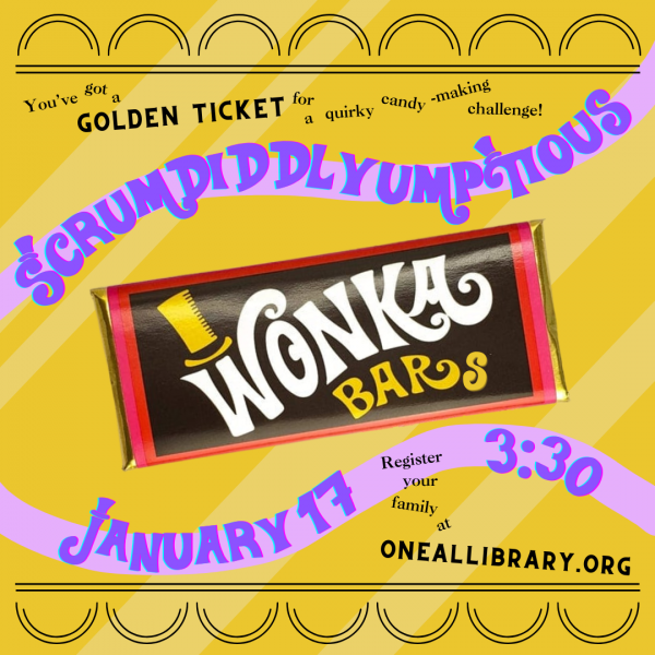 Image for event: Scrumdiddlyumptious Wonka Bars