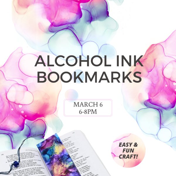 Image for event: Alcohol Ink Bookmarks