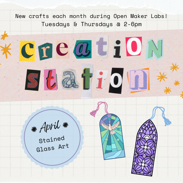 Image for event: Creation Station: &quot;Stained Glass&quot; Art